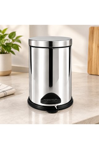 AKILLI 3 L Metal Pedallı Çöp Kovası