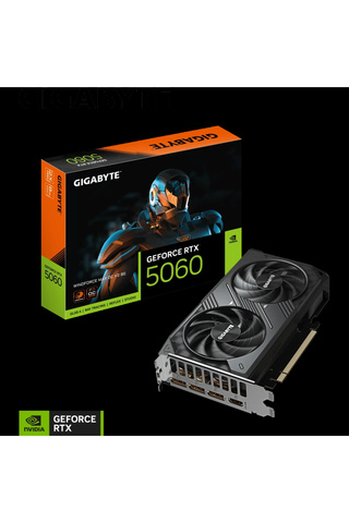 Gigabyte Gv-n5060wf2max Ocv2-8gd, Rtx5060, Wındforce Max Ocv2, 8gb, Gddr7, 128bıt, 2 Fanlı, 1xhdmı,