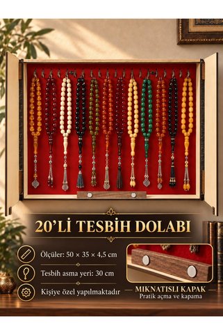 Mbreklamm 20'Lİ KADİFELİ TESBİH DOLABI