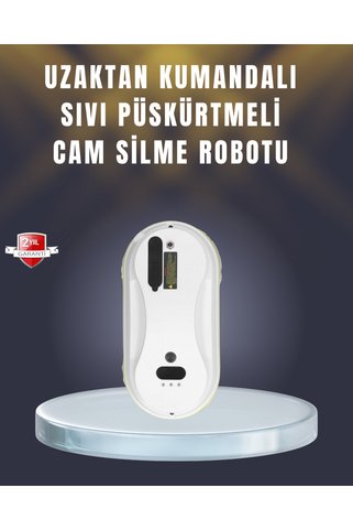 AKILLI 2800 Pa Güçlü Emişli Cam Temizleyici Robot