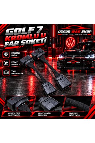 VW Volkswagen GOLF 7 KROMLU U FAR SOKETİ