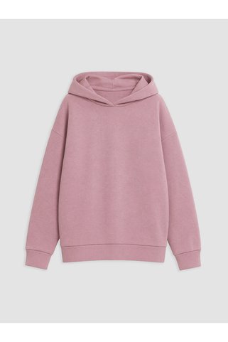 LC Waikiki Gencc Kalitesiyle Pembe Kapüşonlu Kız Çocuk Kalın Sweatshirt