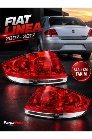 ParçaVera Fiat Linea Arka Stop Lambası Sağ + Sol Takım 2007--2017