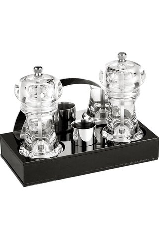 Biradlı Groovy GRV-197 Dörtlü Akrilik Menaj Set 18,5 x 9,5 x 3 cm