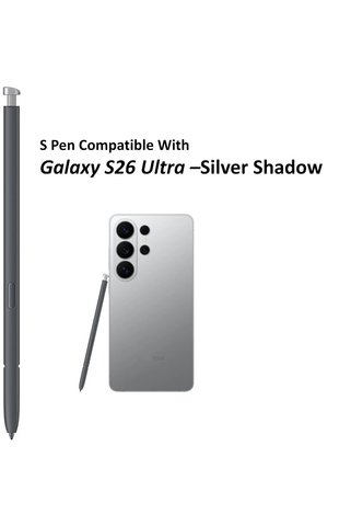 indirimplus Samsung Uyumlu S26 Ultra S Pen Kalem (Silver) Gümüş Renk