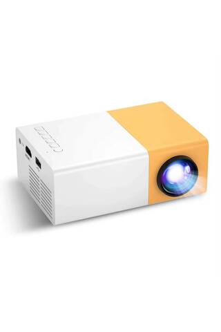 SOMIC Mini Projeksiyon Cihazı Taşınabilir Ev Sinema Projektörü HDMI USB Girişli LED Projeksiyon Makinesi
