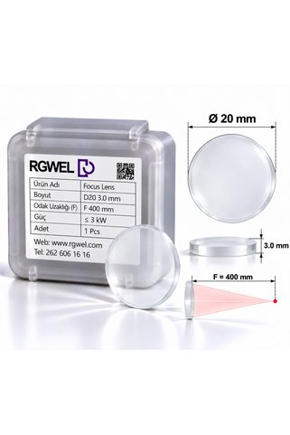 RGWEL Fiber Lazer Focus Lens D20 F400 3mm