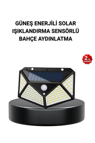 Marsilyan Solar Bahçe Lambası 100 LED Hareket Sensörlü Güneş Enerjili Aydınlatma AKL48JD5