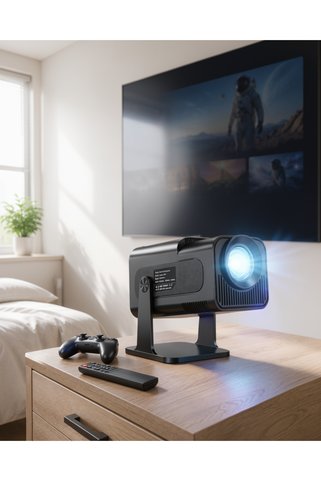 ASTRALTECH Taşınabilir Android Projektör 1080P Full HD XUCZHCS350PROPROJEKSİYONNNNNN-6