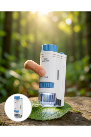 ASTRALTECH Öğrenci Mikroskobu ABS Gövde 80X-200X Büyütme