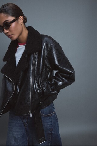 Stradivarius Çift Taraflı Dik Yaka Biker Ceket