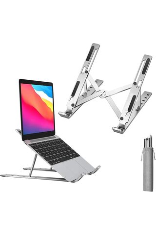 Ronanna Laptop Yükseltici Metal Stand Ayarlanabilir Macbook Notebook Tablet Altlık Metal Dizüstü Bilgisayar