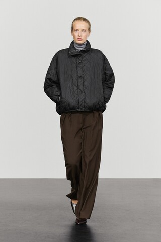 Massimo Dutti Dik yaka kapitone bomber ceket