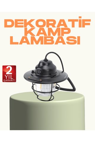 Marsilyan Hafif ve Taşınabilir Retro Tasarım Kamp Lambası AKL48JD5