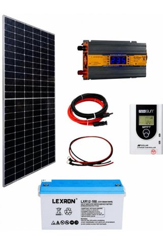 Entech Enerji Bağ Bahçe Karavan için Jel Akülü Hazır Paket Solar Güneş Enerji Sistemi