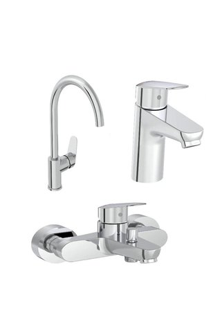 Artema Flow Round Lavabo Musluk, Eviye Mutfak ve Banyo Batarya Seti