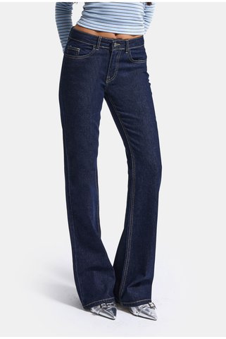 it's basic Kadın Selvedge 7w5-50 Mid Rise Flare Fit Denim Jean