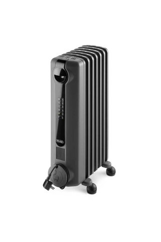 DELONGHİ Radia Comfort 7 Dilim Yağlı Radyatör Isıtıcı, 18 m² Isıtma Kapasitesi, ECO Plus Teknolojisi, Dijital LED Kontrol Paneli, 24 Saat Zamanlayıcı, 3 Isı Kademesi, Sessiz Çalışma, 1500W