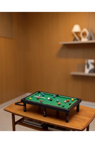 ASTRALTECH Çocuklar İçin Masaüstü Bilardo Seti Mini Snooker Oyunu