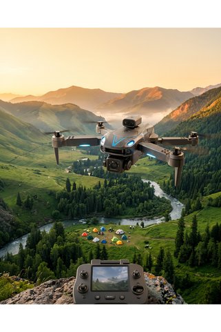 ASTRALTECH Uzaktan Kumandalı Çift Kameralı Drone 4K
