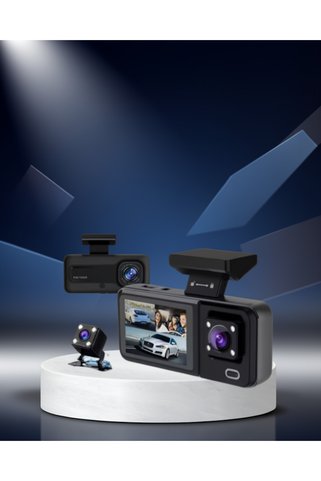 ECRUZ 3 Kameralı Araç Kamera Sistemi Wi-Fi ve Full HD