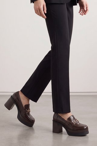 Riccon Leda Amara Kadın Topuklu Loafer 0012591 Kahverengi Rustik