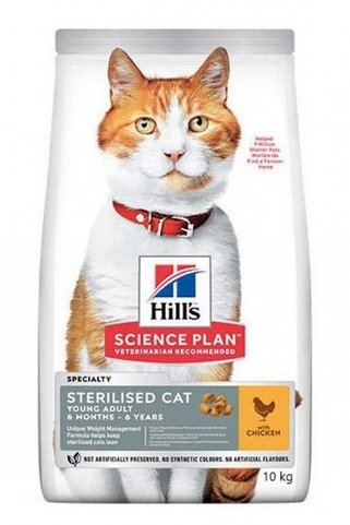 Hill's Hill’s SCIENCE PLAN Sterilised Tavuklu Kısırlaştırılmış Kedi Maması 10 Kg