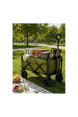 130 KG Taşıma Kapasiteli Katlanabilir Wagon Taşıma Arabası