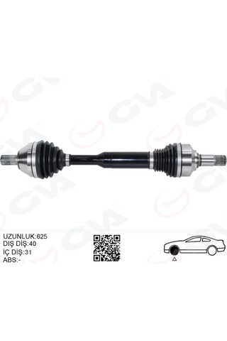 GVA Ön Aks Komple Sol Volvo XC60 1 2015-2017 D4-D3 Manule 6 Vites