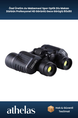 Athelas Özel Üretim Av Malzemesi Spor Optik Dis Mekan Dürbün Profesyonel HD Görüntü Gece Görüşlü 80x80