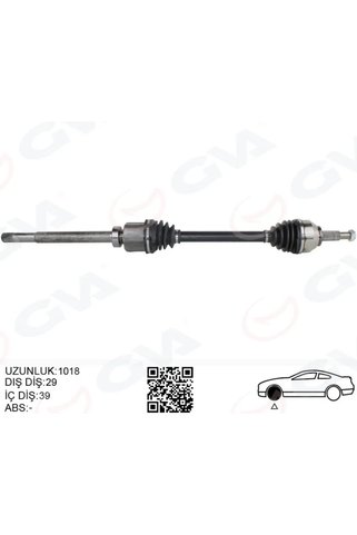GVA Komple Aks Sağ Renault TRAFIC 3 1.6 DCİ 2014 1018MM