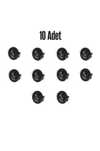 Cata CT-5268 UFO YILDIZ hareketli 1.5 w led spot 10 adet siyah kasa günışığı