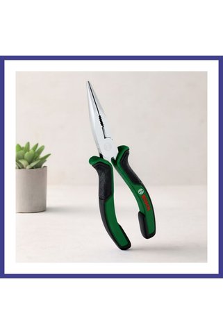 Bezos Kargaburun Pense 180 mm Uzun Uçlu Ergonomik Saplı MRL