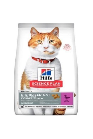 Hill's Hill’s SCIENCE PLAN Sterilised Ördekli Kısırlaştırılmış Kedi Maması 1,5 Kg