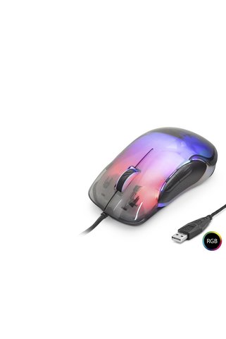 Angel Of Life G702 Gaming Mouse 7200 Dpi 6 Tuş 1000 Hz Rgb - Kristal Siyah