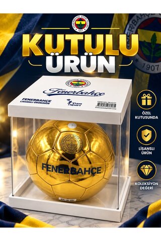Fenerbahçe YENİ SEZON LİSANSLI ÖZEL ALTIN TOP PREMİUM KUTU