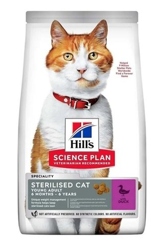 Hill's Scıence Plan Ördekli Kısırlaştırılmış Kedi Maması 8kg + 2kg HEDİYE!