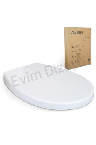 AQUA BAGNO Smile Yavaş Kapanan Klozet Kapağı Duroplast