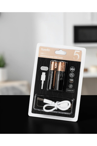CerCip Aa Lityum Pil Type-c Şarjlı
