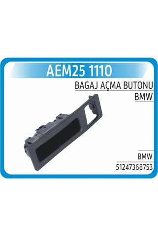 AEM Bagaj Acma Dugmesi BMW F22 F23 F87 F30 F31 F34 F32 F33 F36 F82 F83 F10 F11 F18 F25 Kamera Delikli