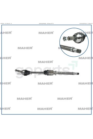 MAHER Aks Komple V362 2.2TDCI / CUSTOM 2.0 Ecoblue 2015 Ön Sağ 1092MM (Kısa Sase)