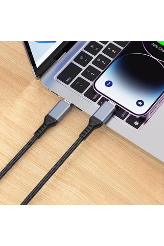 AyPenye Type-C to Lightning PD Hızlı Şarj Kablosu 27W 3M iPhone 14 ve Öncesi Modeller ile Uyumlu
