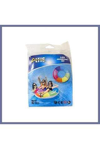dilaratrendhousee Gökkuşağı Renkli Simit 76 cm DLRA