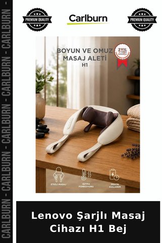 Carlburn Özel Üretim Şarjlı Masaj Cihazı H1 Bej Ev Aletleri Bacak Masajı