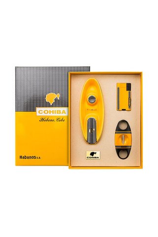 Lubinski Cohiba Yeni Stil Üçlü Sarı-Siyah Puro Seti