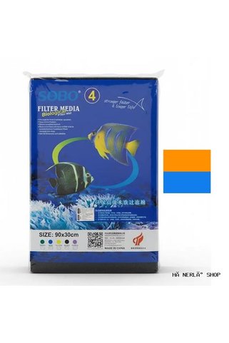 Sobo SHOPHNRL Filtre Süngeri 90x30x2 (14739) Turuncu Mavi