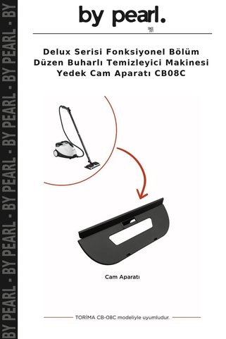 By Pearl Delux Serisi Fonksiyonel Bölüm Düzen Buharlı Temizleyici Makinesi Yedek Cam Aparatı CB08C