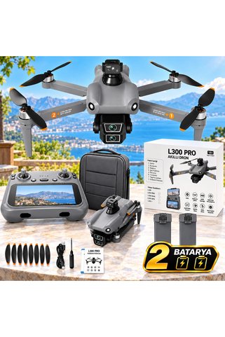 Skycore L300 ULTRA GPS Dokunmatik Ekranlı Kumandalı Çift Kameralı Engel Kaçınma Yüksek Hassasiyetli DRONE Türkiye (SKYCORE GARANTİLİ)