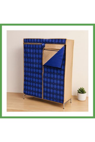 Bezos Portatif Metal İskelet Bez Gardrop 42x106x150 cm MGC