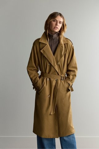 LEFTIES KADIN oversize trençkot